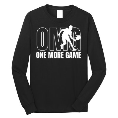 OMG One More Game Funny Pickleball Vintage Long Sleeve Shirt