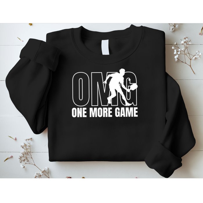 OMG One More Game Funny Pickleball Vintage Sweatshirt