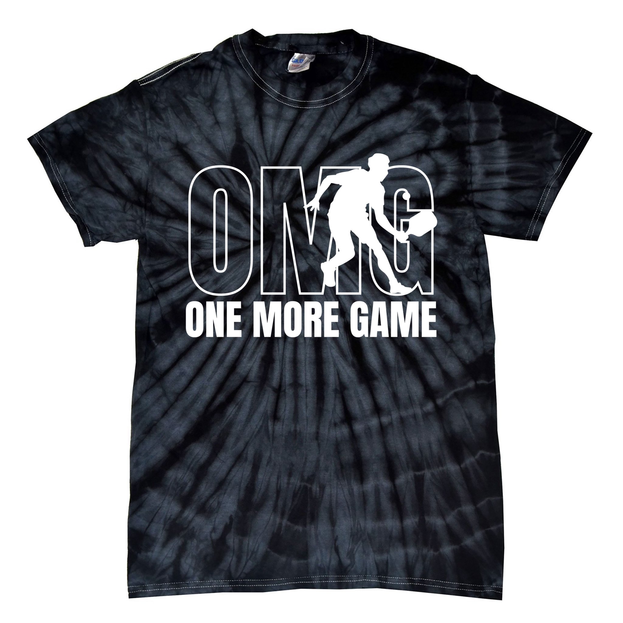 OMG One More Game Funny Pickleball Vintage Tie-Dye T-Shirt