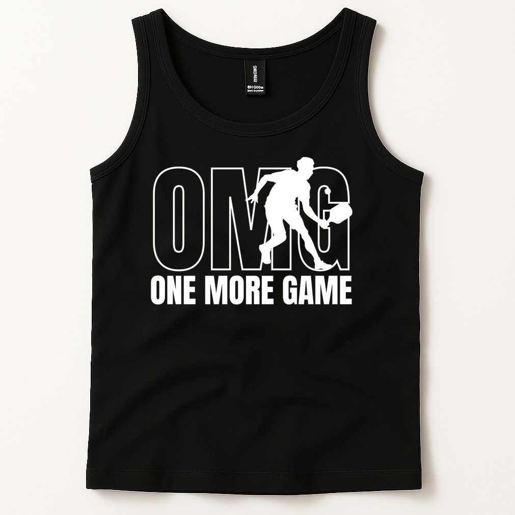 OMG One More Game Funny Pickleball Vintage Tank Top
