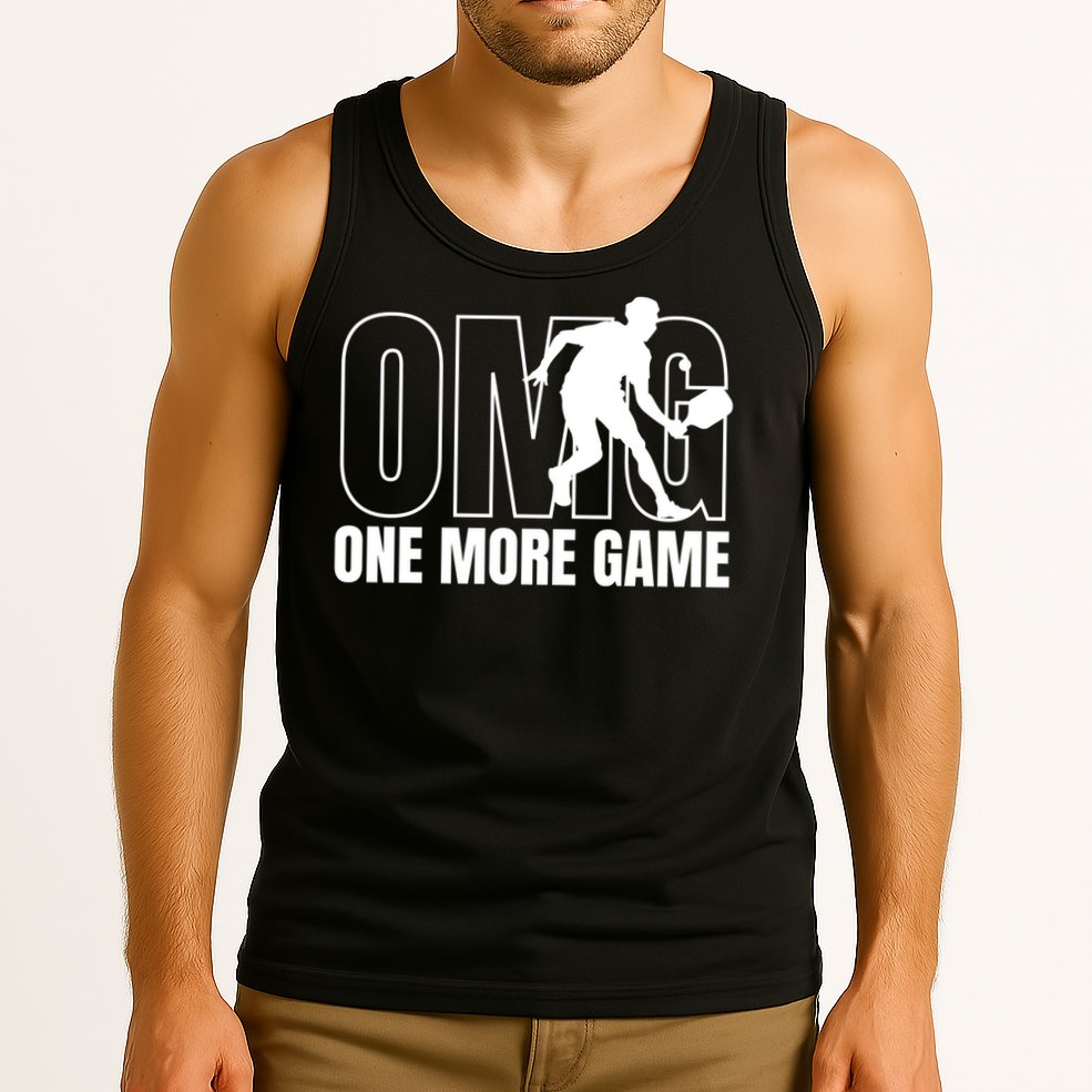 OMG One More Game Funny Pickleball Vintage Tank Top