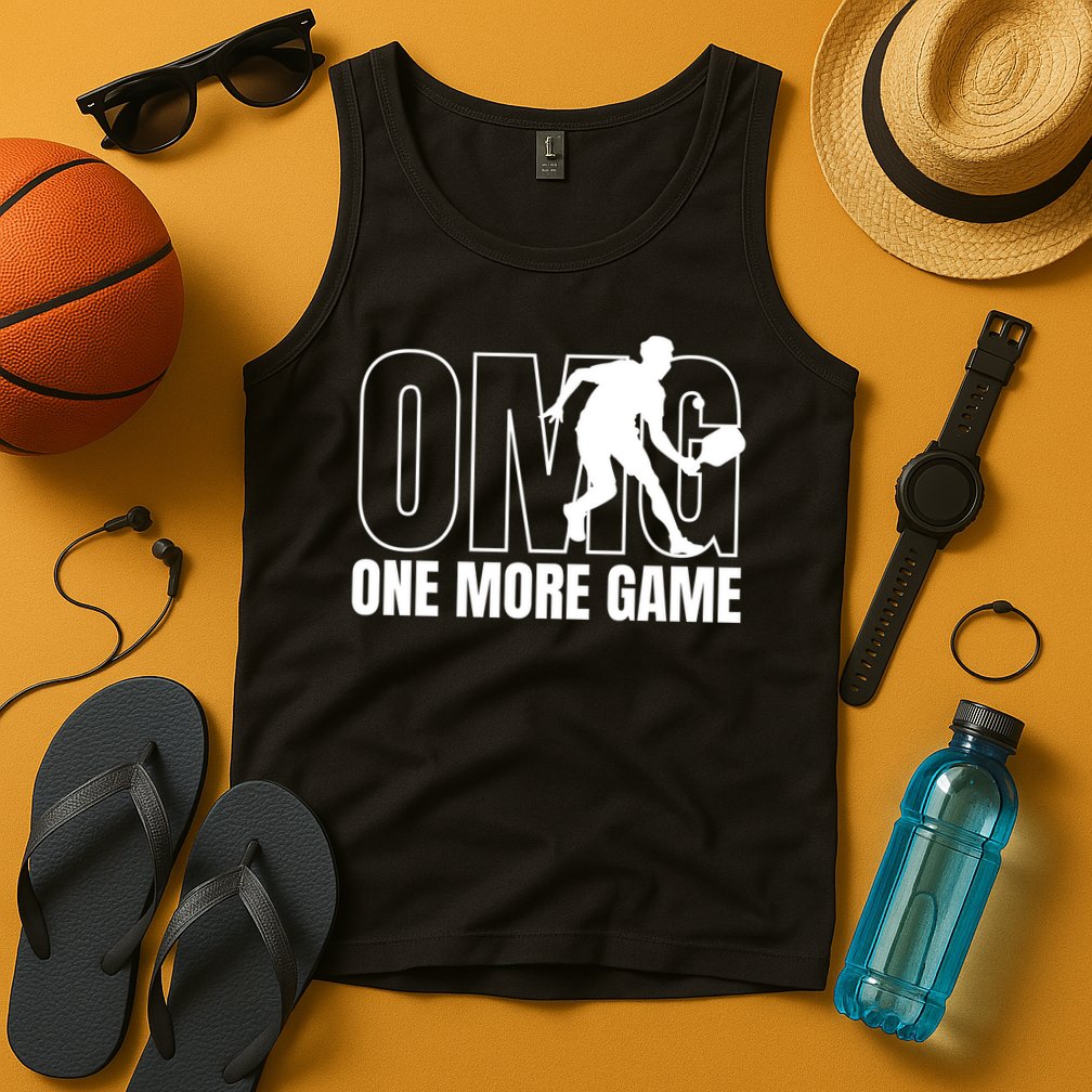 OMG One More Game Funny Pickleball Vintage Tank Top