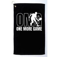 OMG One More Game Funny Pickleball Vintage Golf Towel