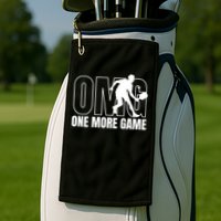 OMG One More Game Funny Pickleball Vintage Golf Towel