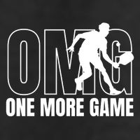 OMG One More Game Funny Pickleball Vintage Golf Towel