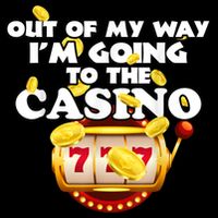 Out Of My Way I'm Going To The Casino Las Vegas Gambling Flat Bill Trucker Hat