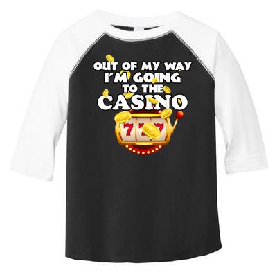Out Of My Way I'm Going To The Casino Las Vegas Gambling Toddler Fine Jersey T-Shirt