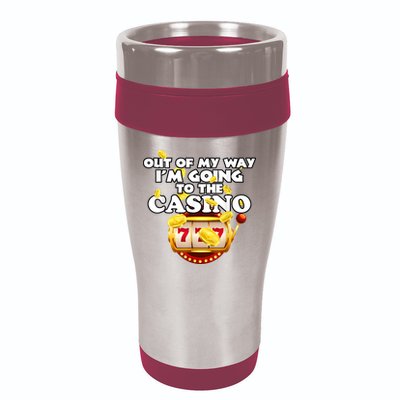 Out Of My Way I'm Going To The Casino Las Vegas Gambling 16oz Travel Tumbler