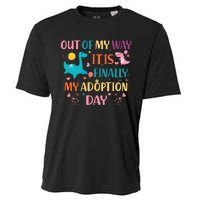 Out Of My Way ItS Finally My Adoption Day Cooling Performance Crew T-Shirt