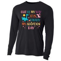 Out Of My Way ItS Finally My Adoption Day Cooling Performance Long Sleeve Crew