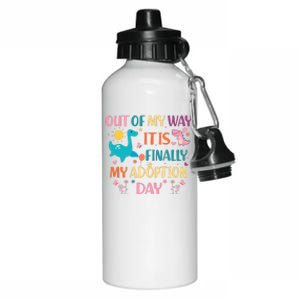 Out Of My Way ItS Finally My Adoption Day Aluminum Water Bottle