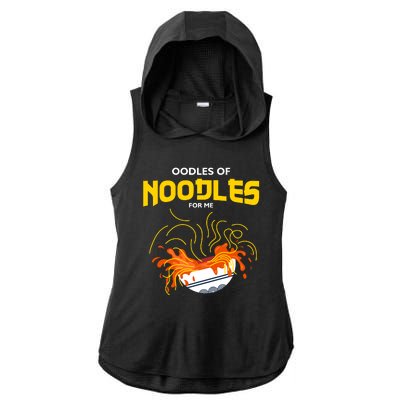 Oodles Of Noodles Ladies PosiCharge Tri-Blend Wicking Draft Hoodie Tank