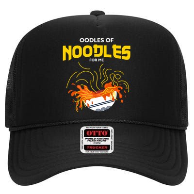 Oodles Of Noodles High Crown Mesh Back Trucker Hat