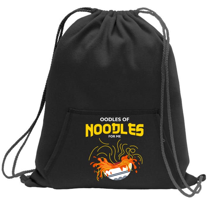 Oodles Of Noodles Sweatshirt Cinch Pack Bag