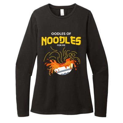 Oodles Of Noodles Womens CVC Long Sleeve Shirt