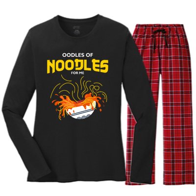 Oodles Of Noodles Women's Long Sleeve Flannel Pajama Set 