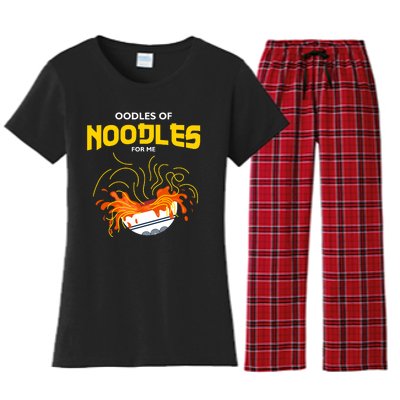 Oodles Of Noodles Women's Flannel Pajama Set