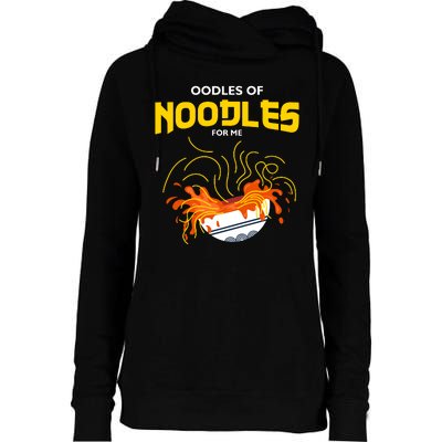 Oodles Of Noodles Womens Funnel Neck Pullover Hood