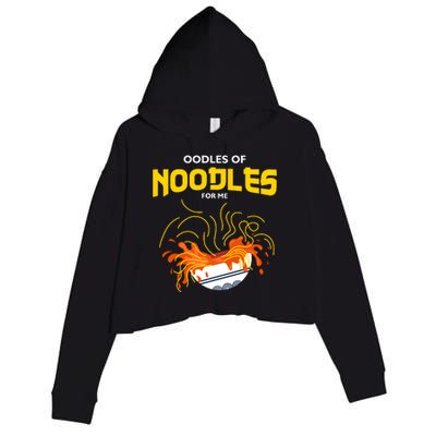 Oodles Of Noodles Crop Fleece Hoodie