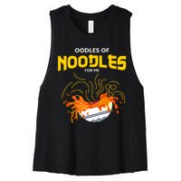 Oodles Of Noodles Women's Racerback Cropped Tank