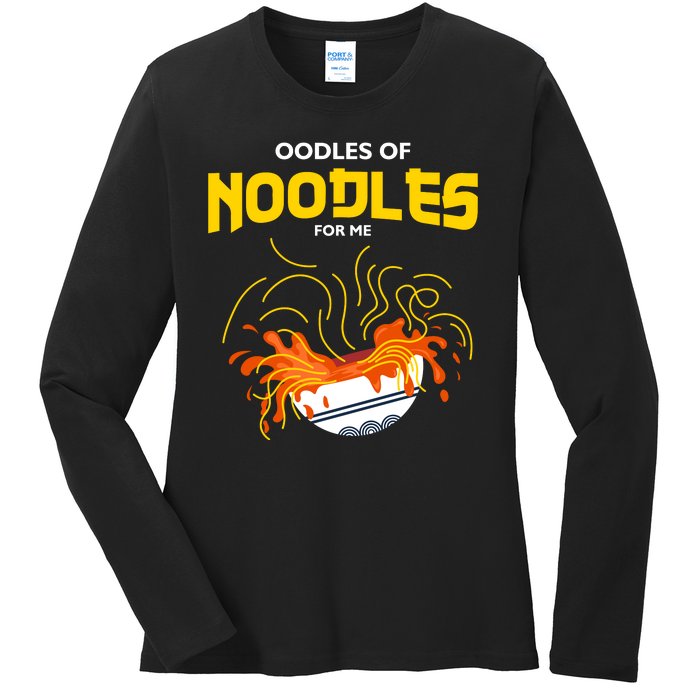 Oodles Of Noodles Ladies Long Sleeve Shirt