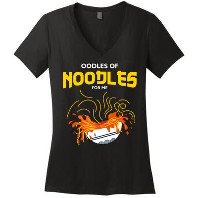 Oodles Of Noodles Women's V-Neck T-Shirt