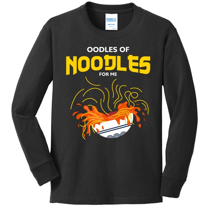 Oodles Of Noodles Kids Long Sleeve Shirt