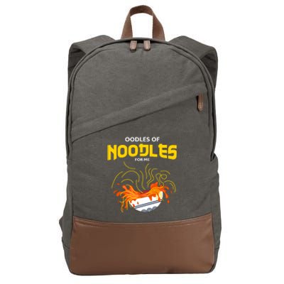 Oodles Of Noodles Cotton Canvas Backpack