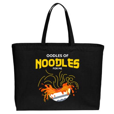 Oodles Of Noodles Cotton Canvas Jumbo Tote