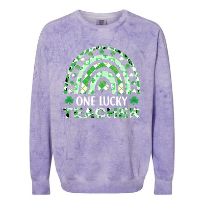 OneLuckyTeacher Colorblast Crewneck Sweatshirt