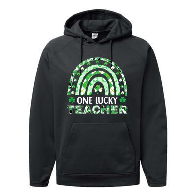 OneLuckyTeacher Performance Fleece Hoodie