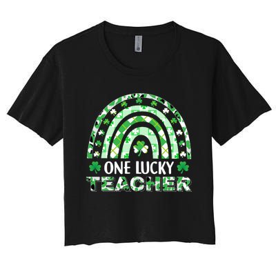 OneLuckyTeacher Women's Crop Top Tee