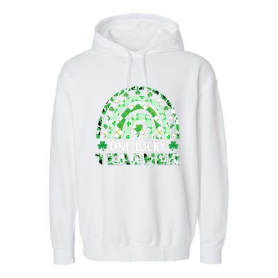 OneLuckyTeacher Garment-Dyed Fleece Hoodie