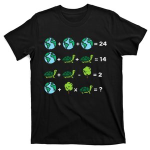 Order Of Operations Quiz Math Teacher Earth Day T-Shirt