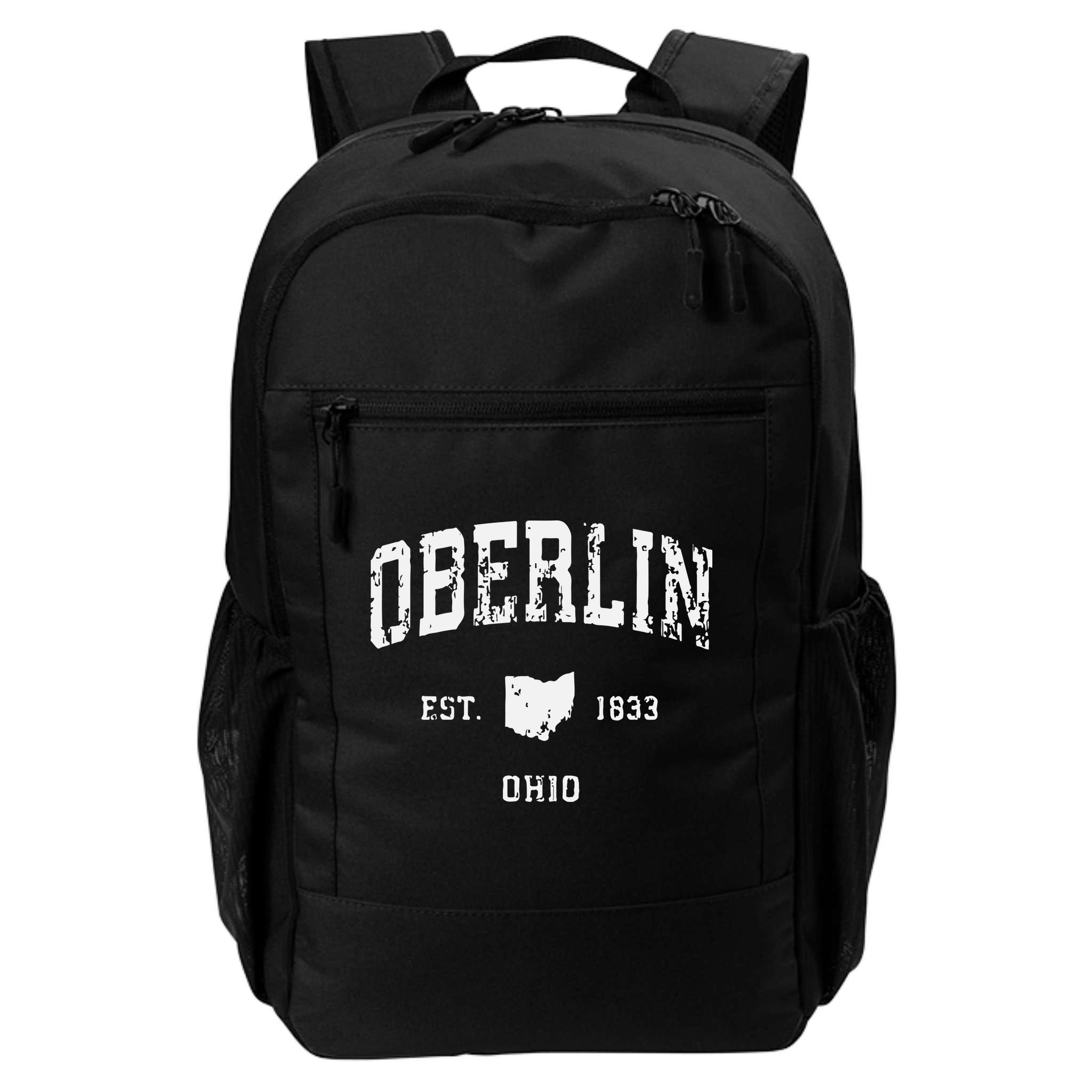 Oberlin Ohio Oh Vintage Athletic Sports Backpack