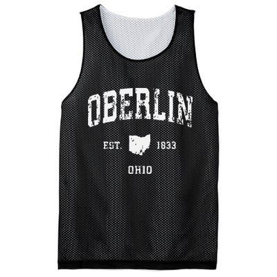 Oberlin Ohio Oh Vintage Athletic Sports Mesh Reversible Basketball Jersey Tank