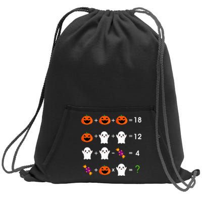 Order Of Operations Halloween Quiz Funny Math Teacher Sweatshirt Cinch Pack Bag