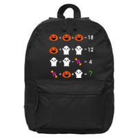 Order Of Operations Halloween Quiz Funny Math Teacher 16 in Basic Backpack