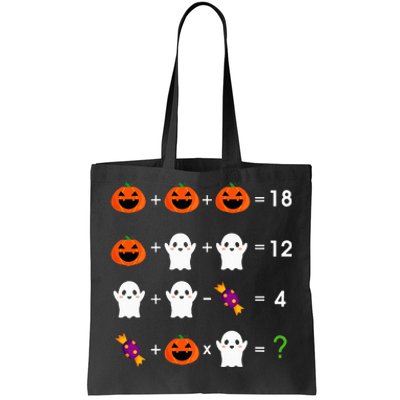 Order Of Operations Halloween Quiz Funny Math Teacher Tote Bag