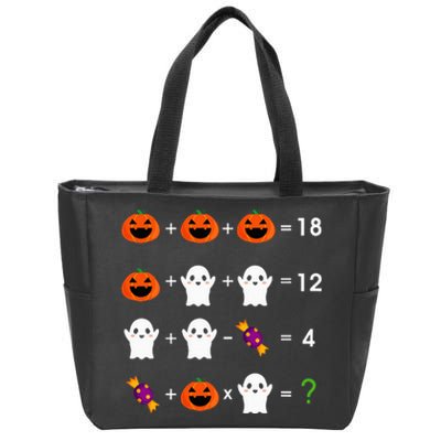 Order Of Operations Halloween Quiz Funny Math Teacher Zip Tote Bag