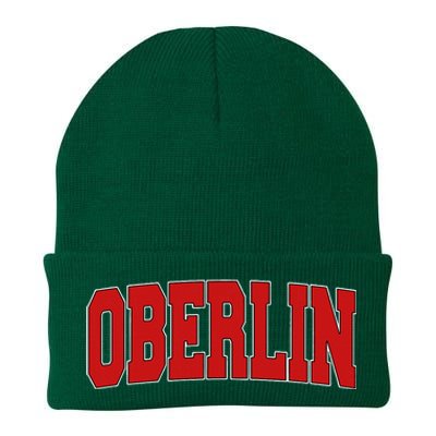 Oberlin Oh Ohio Varsity Style Usa Vintage Sports Knit Cap Winter Beanie