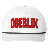 Oberlin Oh Ohio Varsity Style Usa Vintage Sports Snapback Five-Panel Rope Hat