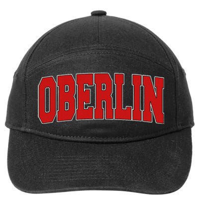 Oberlin Oh Ohio Varsity Style Usa Vintage Sports 7-Panel Snapback Hat