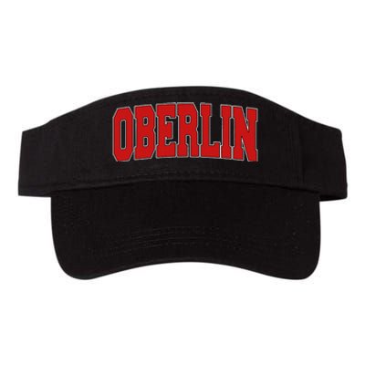 Oberlin Oh Ohio Varsity Style Usa Vintage Sports Valucap Bio-Washed Visor