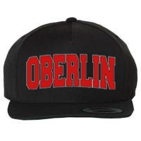 Oberlin Oh Ohio Varsity Style Usa Vintage Sports Wool Snapback Cap