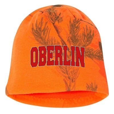 Oberlin Oh Ohio Varsity Style Usa Vintage Sports Kati - Camo Knit Beanie