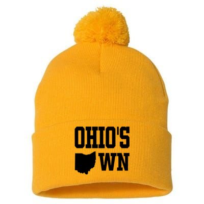 OhioS Own Pom Pom 12in Knit Beanie