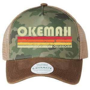 Okemah Ok Oklahoma Funny City Home Roots Legacy Tie Dye Trucker Hat