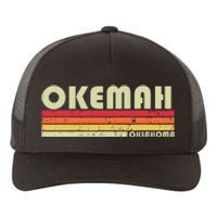 Okemah Ok Oklahoma Funny City Home Roots Yupoong Adult 5-Panel Trucker Hat