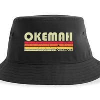 Okemah Ok Oklahoma Funny City Home Roots Sustainable Bucket Hat